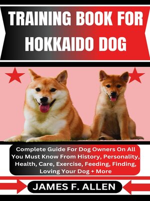 cover image of TRAINING BOOK FOR HOKKAIDO DOG